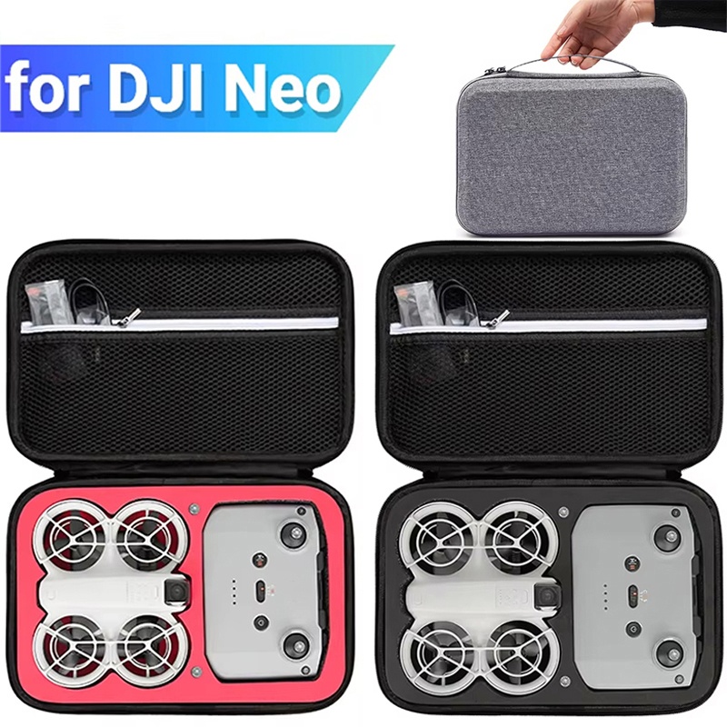 Drone Battery Bag - DJI Neoドローン用バッテリー、コントローラー、リモコンを収納できる保護ケース、収納バッグ。持ち運び可能な旅行用ハンドバッグ。