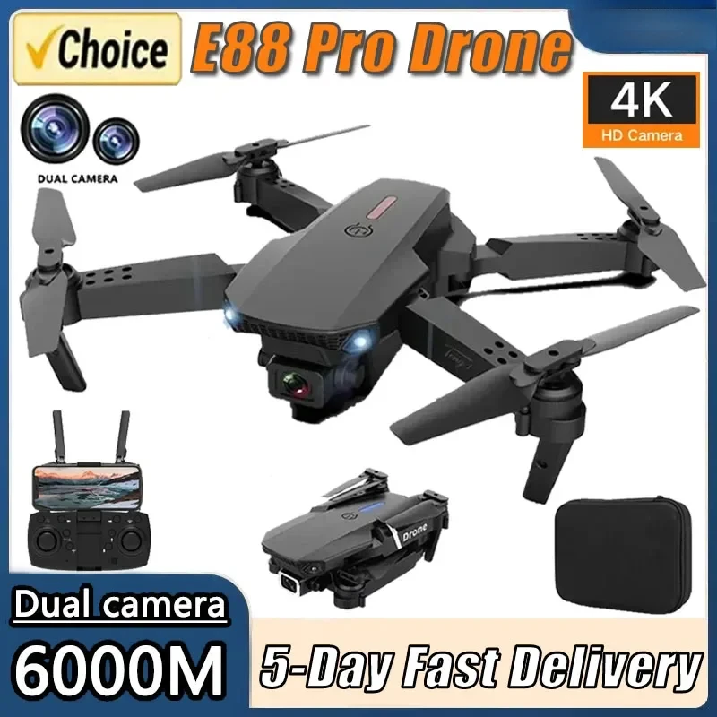 Eachine Drone E58 - 2025 E88Pro 4K RCドローン 1080P広角HDカメラ搭載 折りたたみ式ヘリコプター