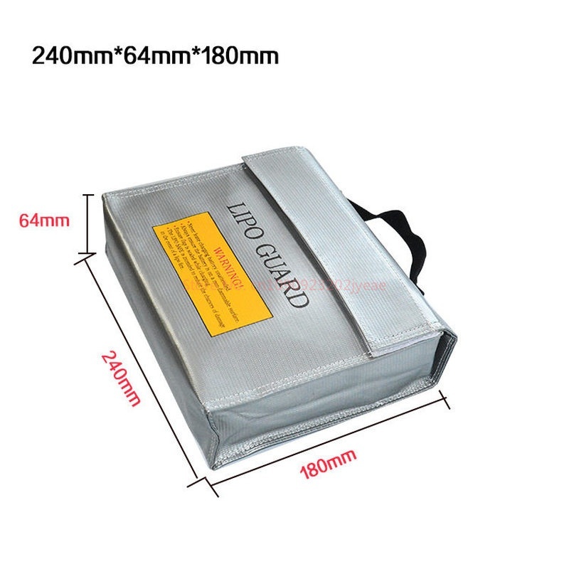 リポガード耐火性難燃性ハンドヘルドリポバッテリーセーフバッグ - Drone Battery Bag のレビューと価格