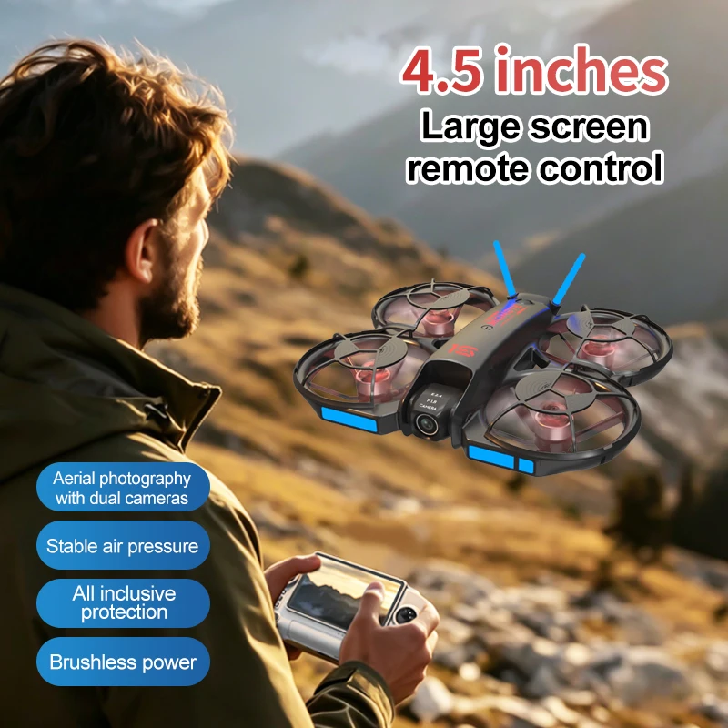 2026年型 新しいM15 FPVドローン。画面付き、ブラシ - Drone Battery Case のレビューと価格