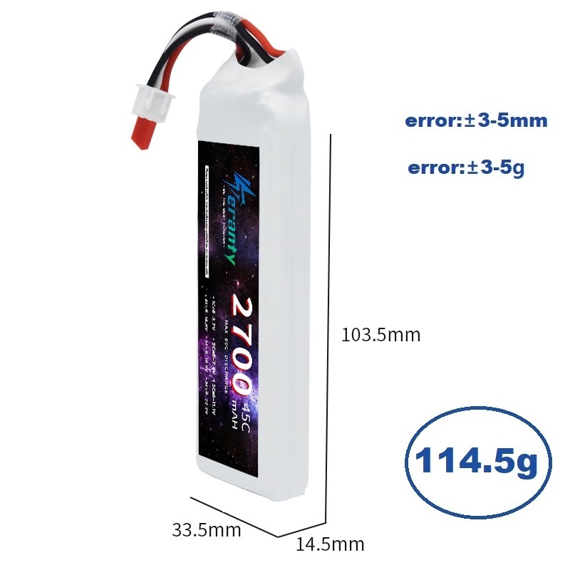 Tプラグ付きLiPoバッテリー、rc、fpv、飛行機、ヘリコ - Drone Battery 3S のレビューと価格