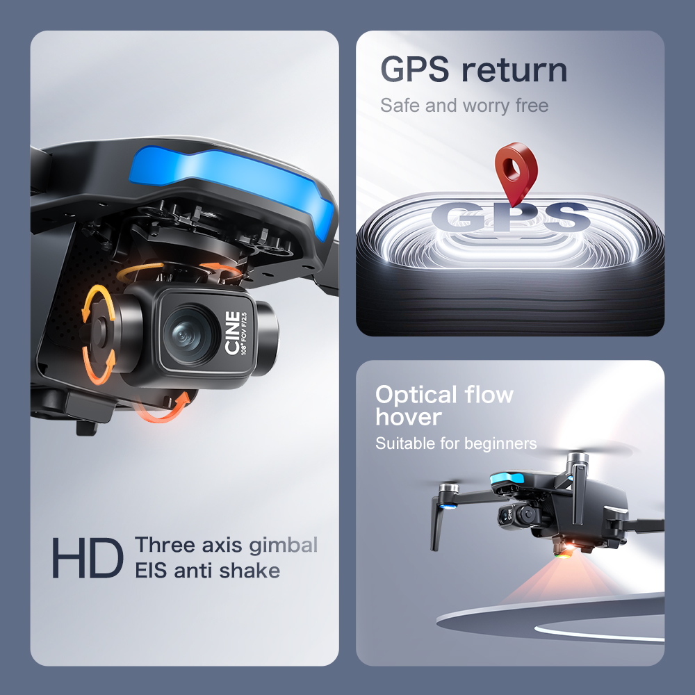オリジナルS-X1 GPSドローン 8KHDプロフェッショナ - Jjrc Drone X12 のレビューと価格