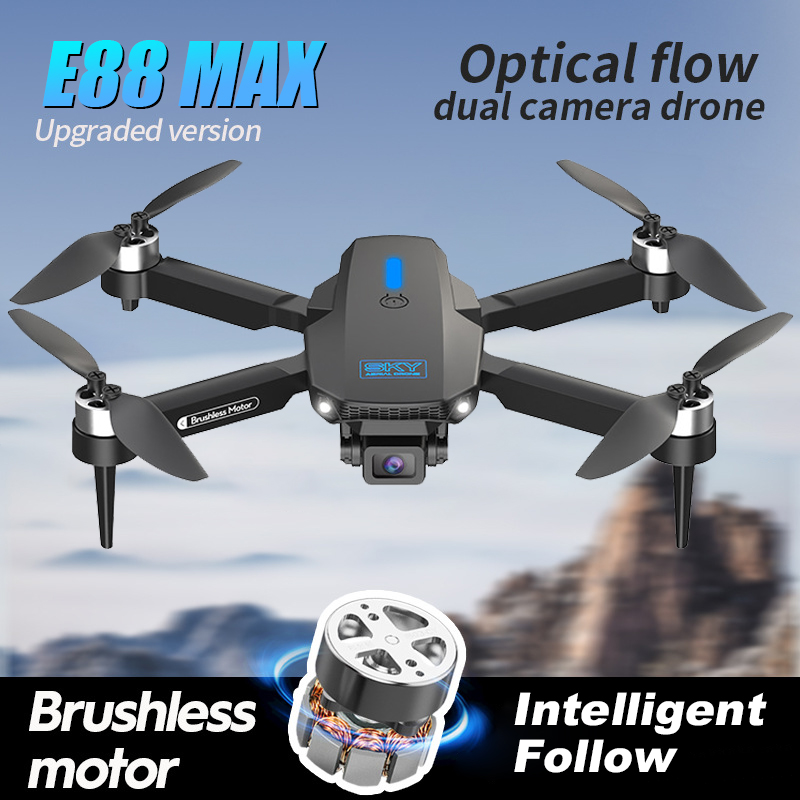 E88 max pro-男性用HDカメラ付きドローン,4k, - Eachine Drone E58 のレビューと価格