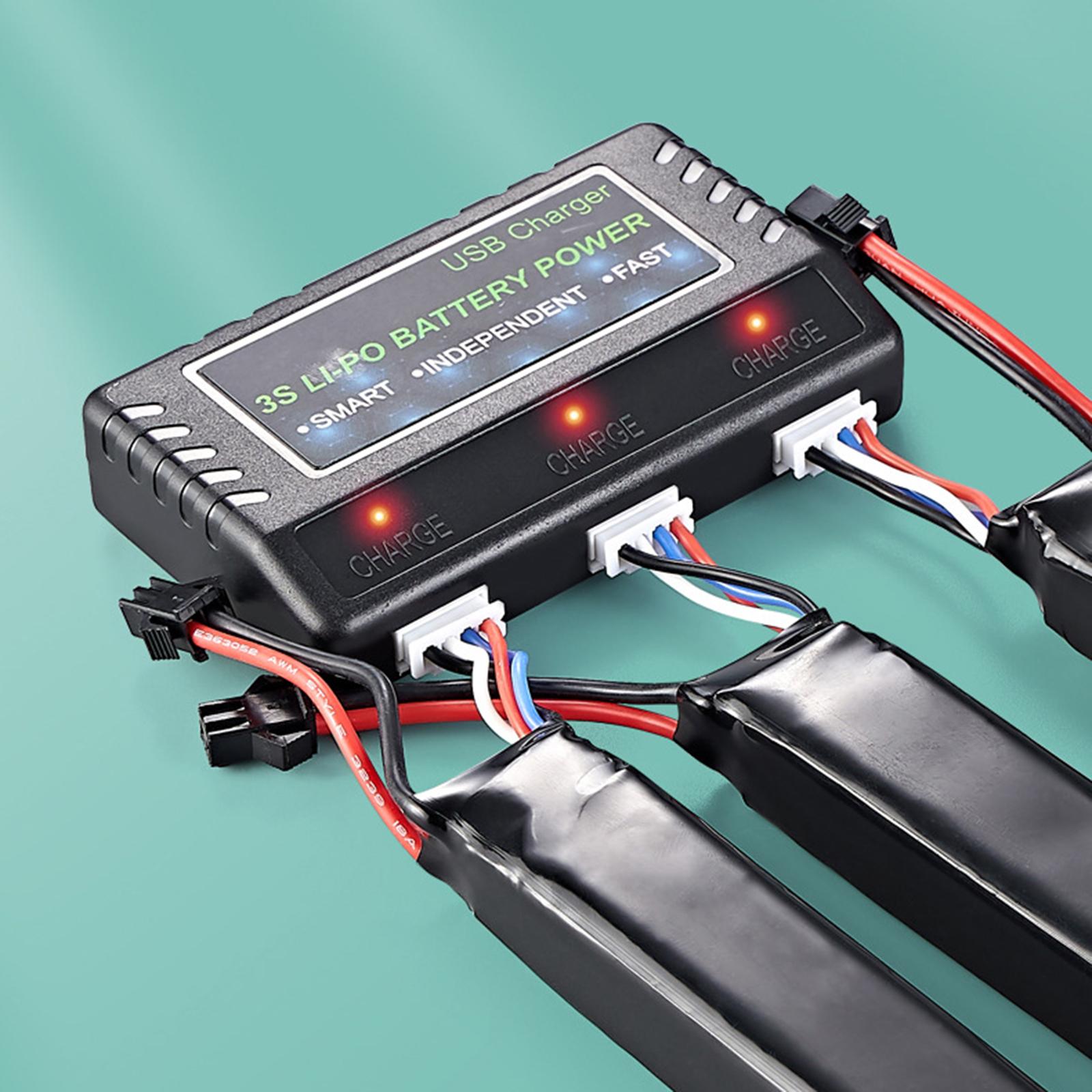 トリプルスロット3Sリポバッテリー充電ケース。11.1VのR - Drone Battery 3S のレビューと価格